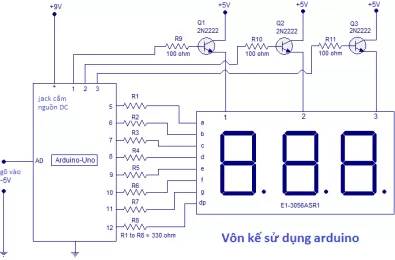 Vôn kế sử dụng arduino